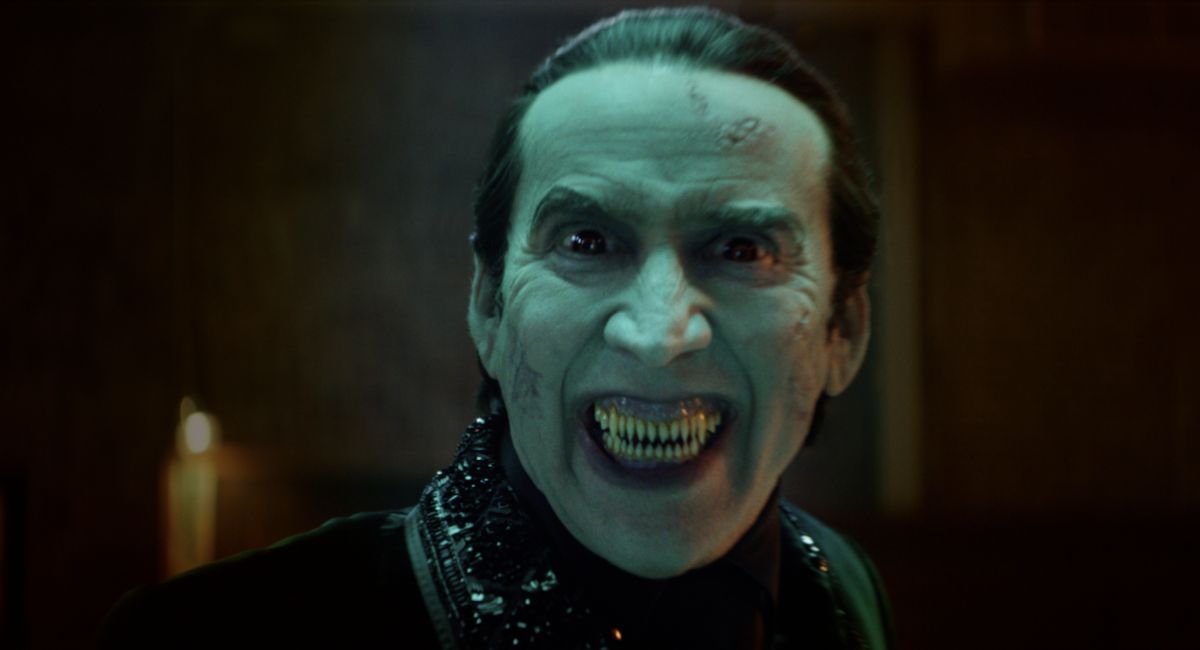 Nicolas Cage as Dracula in 'Renfield,' directed by Chris McKay.