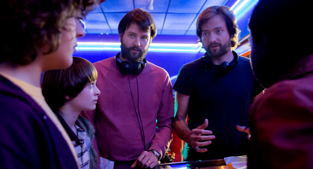 Matt Duffer and Ross Duffer on the set of Netflix's 'Stranger Things.'
