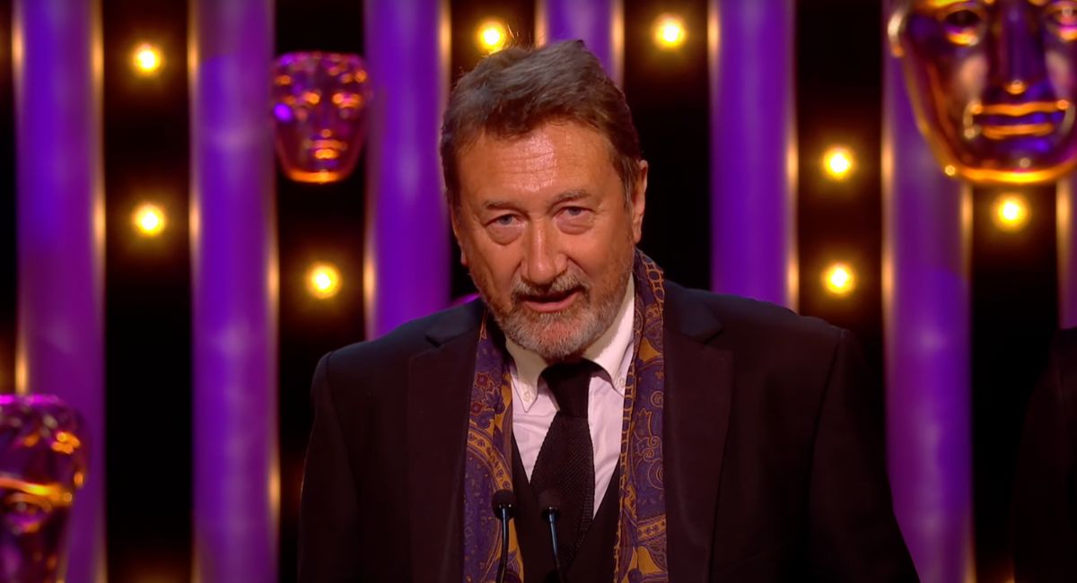 Steven Knight at the 2018 British Academy Television Awards.