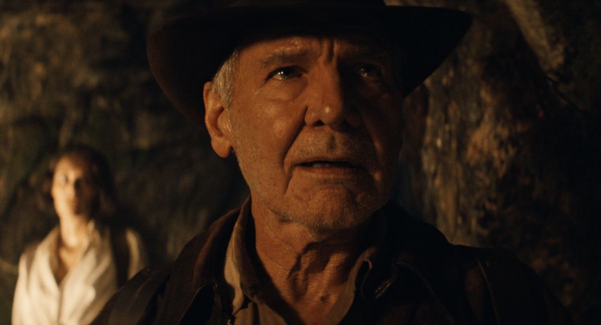 Helena (Phoebe Waller-Bridge) and Indiana Jones (Harrison Ford) in Lucasfilm's 'Indiana Jones and the Dial of Destiny'.