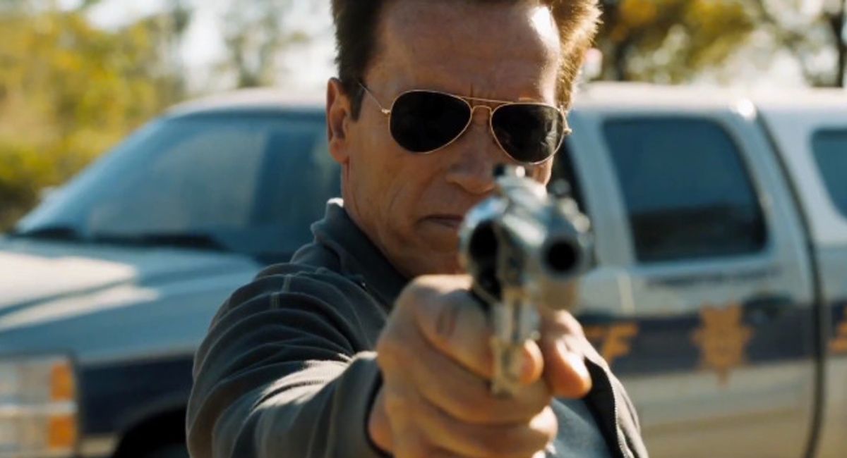 Arnold Schwarzenegger as Sheriff Ray Owens in 'The Last Stand.'