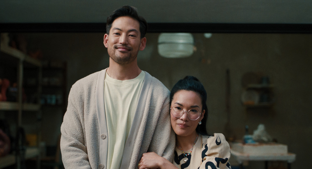 Joseph Lee as George, Ali Wong as Amy in 'Beef.'