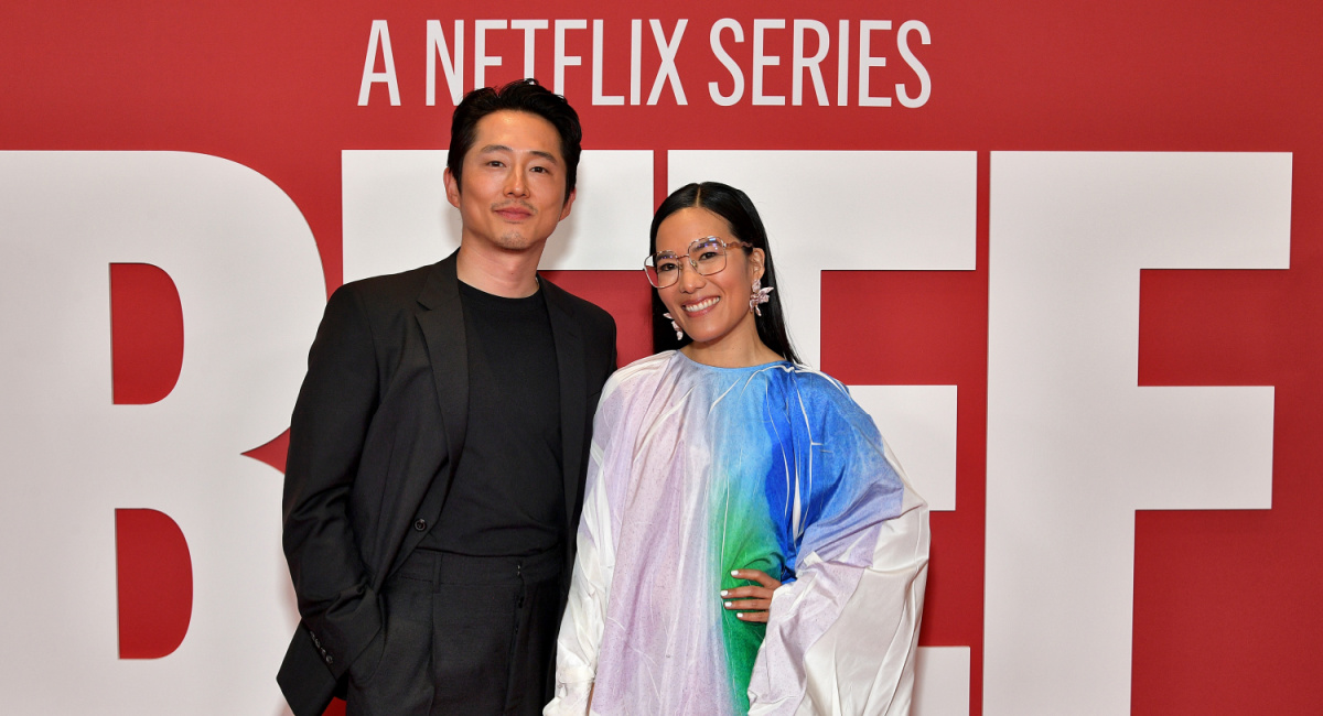 Steven Yeun and Ali Wong attend Netflix's Los Angeles premiere of "BEEF" at Netflix Tudum Theater on March 30, 2023 in Los Angeles, California.