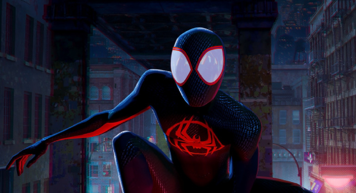 Homem-Aranha/Miles Morales (Shameik Moore) em ``Spider-Man: Beyond Spider-Man'' da Columbia Pictures e Sony Pictures Animations.