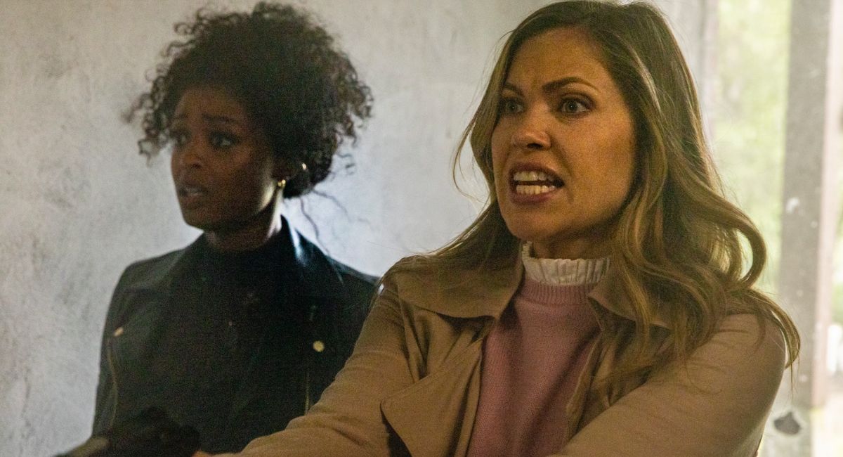 Javicia Leslie as Jo Creuzot and Pascale Hutton as Sharon Setter in the Thriller, 'Double Life,' a Paramount Global Content Distribution release.