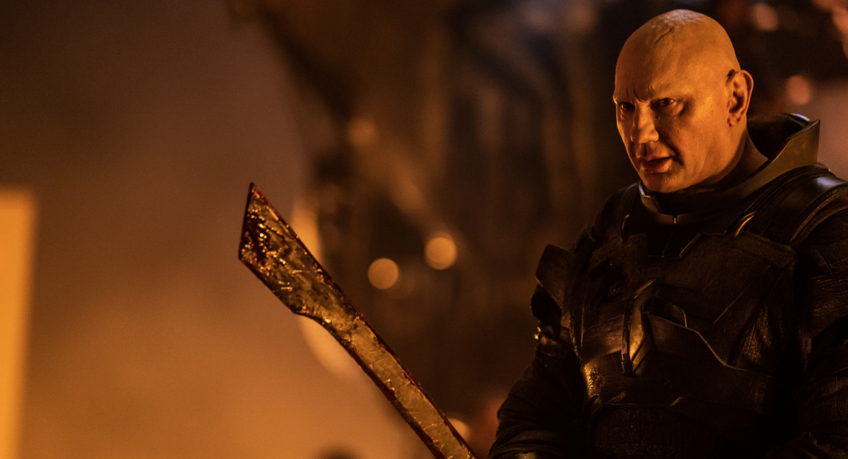 Dave Bautista as “Beast” Rabban Harkonnen in Warner Bros. Pictures and Legendary Pictures’ action adventure 'Dune: Part Two,' a Warne