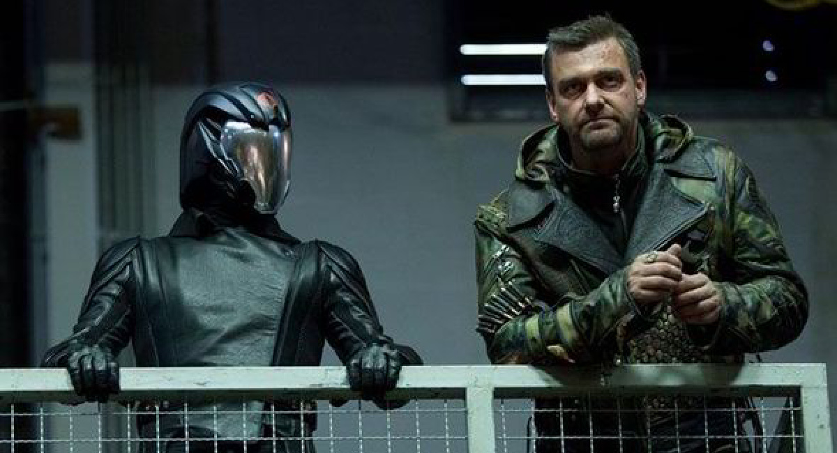 Luke Bracey as Rexford G. 'Rex' Lewis / Cobra Commander and Ray Stevenson as Firefly in 2013's 'G.I. Joe: Retaliation.'