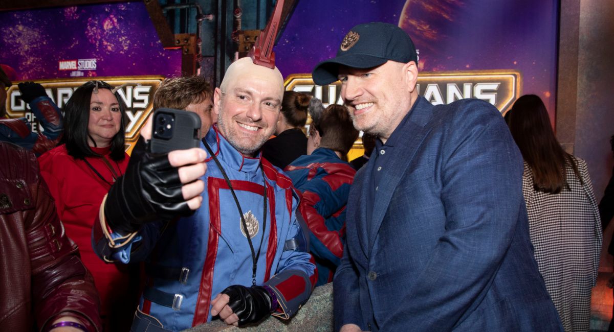 Kevin Feige at the World Premiere of 'Guardians of the Galaxy Vol. 3' held at the Dolby Theater on Thursday, April 27, 2023 in Hollywood, CA.