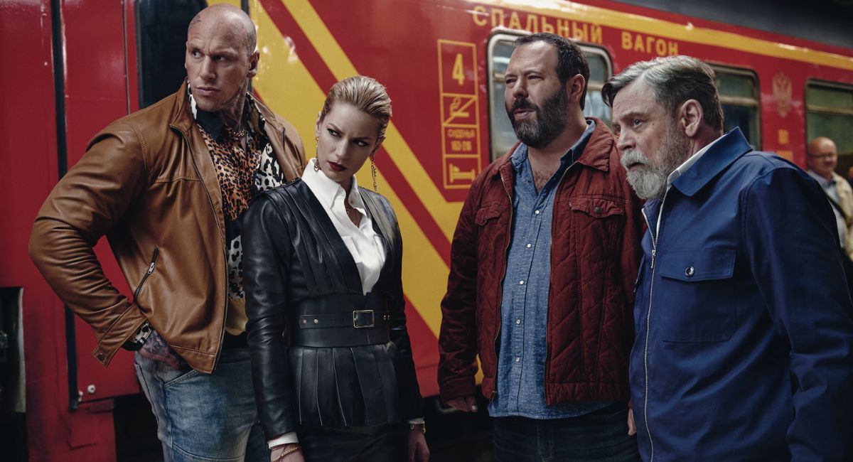 Martin Ford, Eva Babick, Burt Kreischer and Mark Hamill screen gems in 'The Machine'.