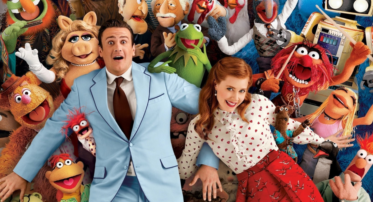 Jason Segel, Amy Adams and the Muppets in 2011's 'The Muppets.'