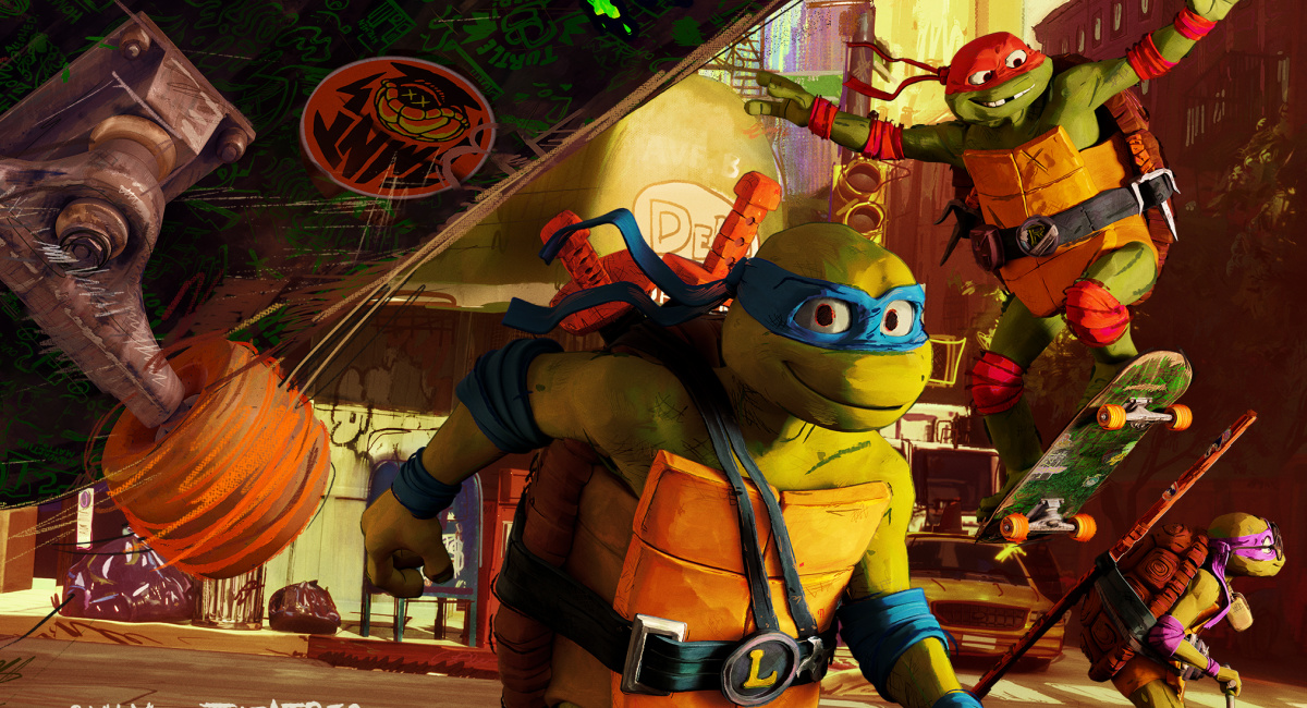 Donatello, Raphael, Michelangelo and Leonardo in Paramount Pictures and Nickelodeon Movies in a Point Grey Production 'Teenage Mutant Ninja Turtles: Mutant Mayhem.'