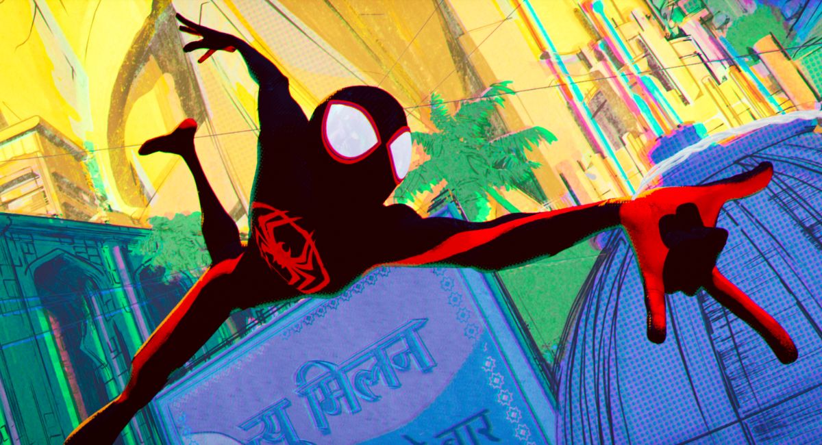 Spider-Man/Miles Morales (Shameik Moore) in Columbia Pictures and Sony Pictures Animations’ 'Spider-Man: Across the Spider-Verse.'