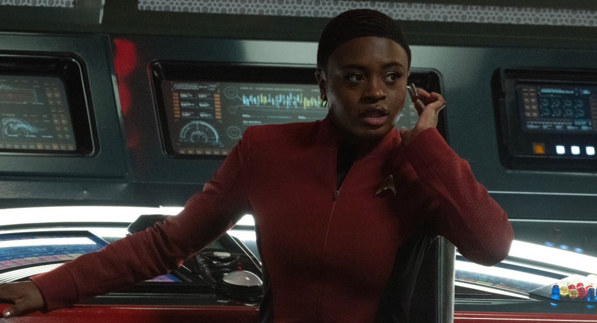 Celia Rose Gooding as Uhura in season 2 of 'Star Trek: Strange New Worlds,' streaming on Paramount+, 2023.