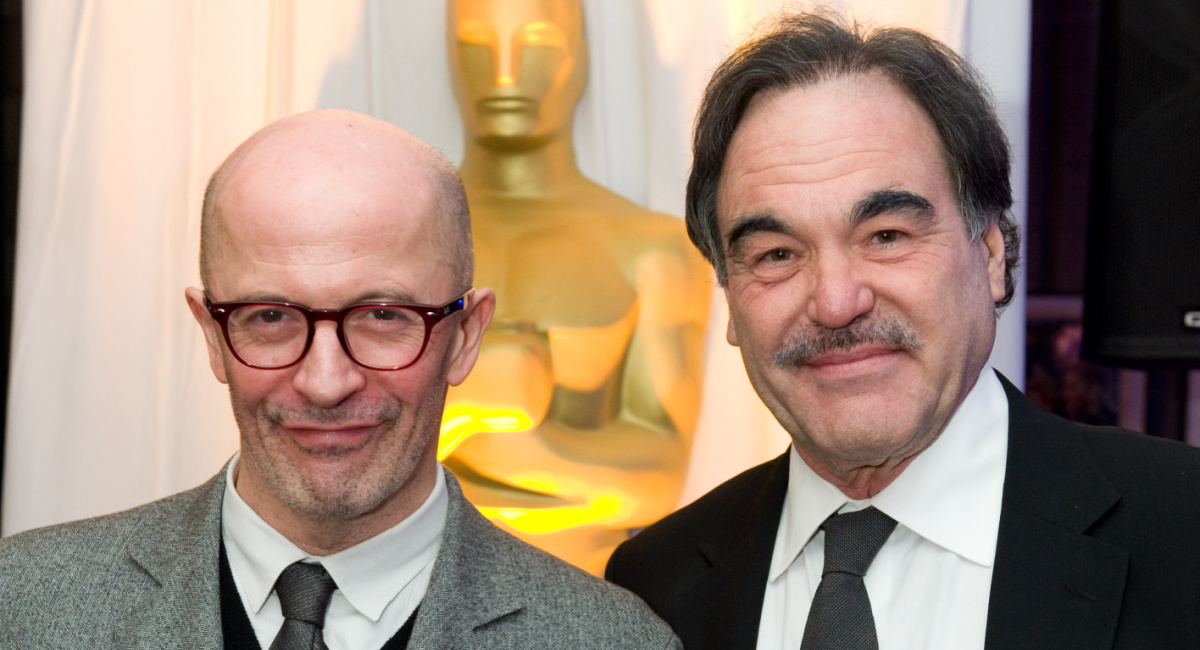 Academy Award winning director Oliver Stone (right) presents director Jacques Audiard, "A Prophet (Une Prophete)" (left) with a certificate of nomination for the 82nd Academy Awards at a Foreign Language Film Award reception held in the Grand Lobby of the Samuel Goldwyn Theater in Beverly Hills, CA on Friday March 5, 2010. The Academy Awards for outstanding achievements of 2009 will be presented on Sunday, March 7, 2010. Credit/Provider ©A.M.P.A.S. ©A.M.P.A.S. All rights reserved.