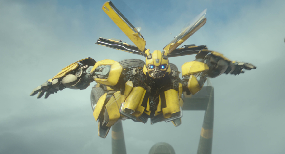 Bumblebee em 'Transformers: Rise of the Beasts'.