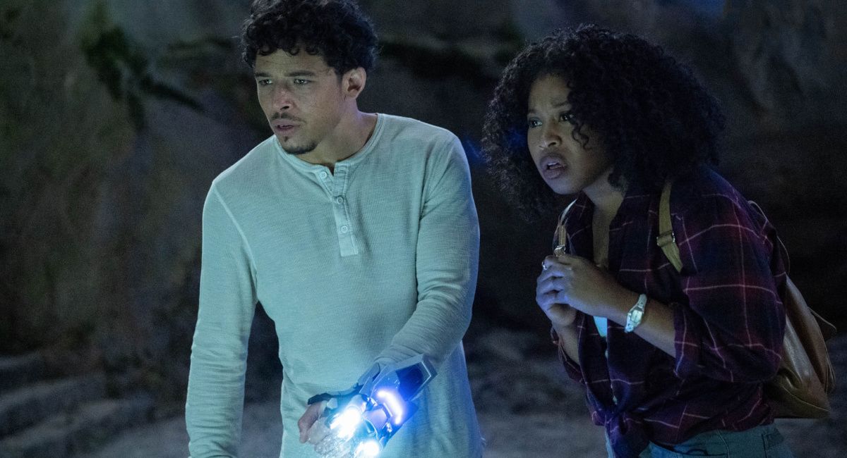 Anthony Ramos and Dominique Fishback star in 'Transformers: Rise of the Beasts.'