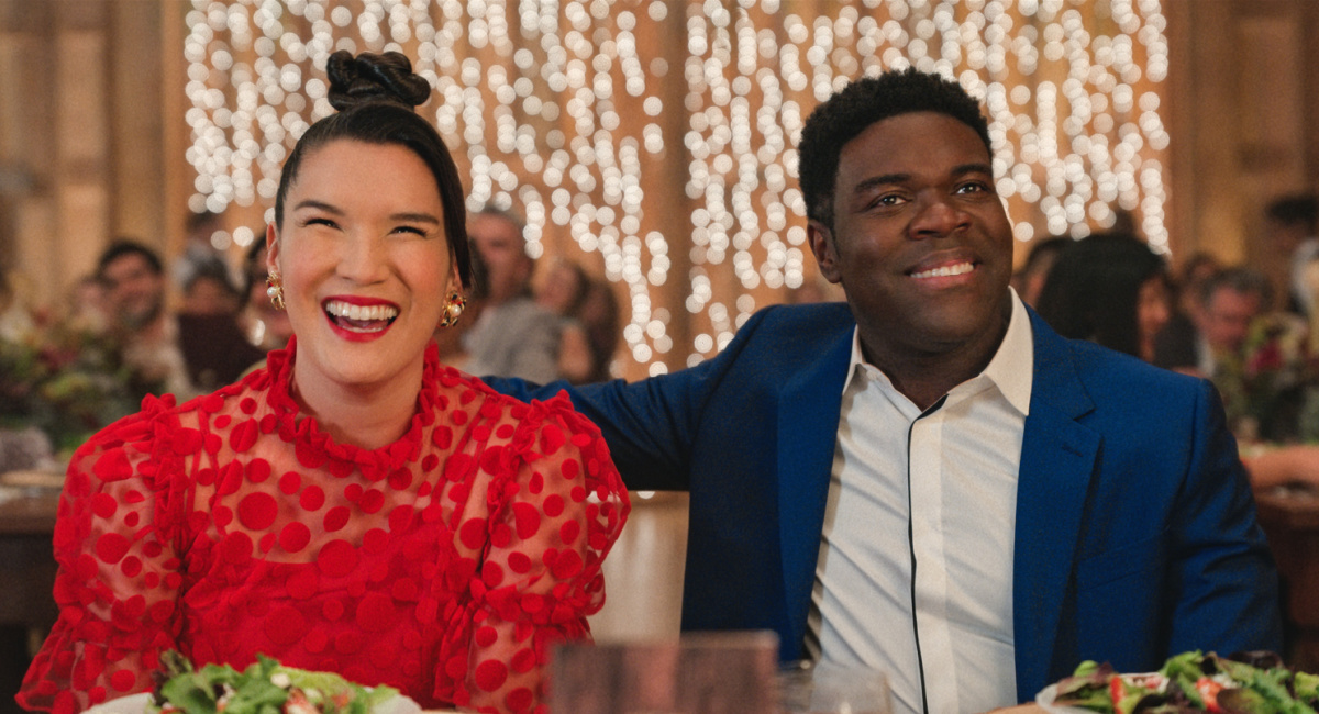 Zoë Chao and Sam Richardson in 'The Afterparty,' now streaming on Apple TV+.