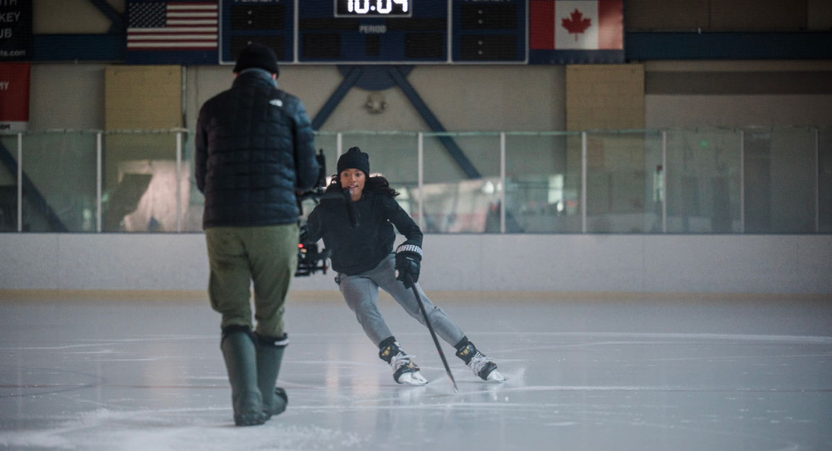 Blake Bolden in director Hubert Davis' 'Black Ice.'