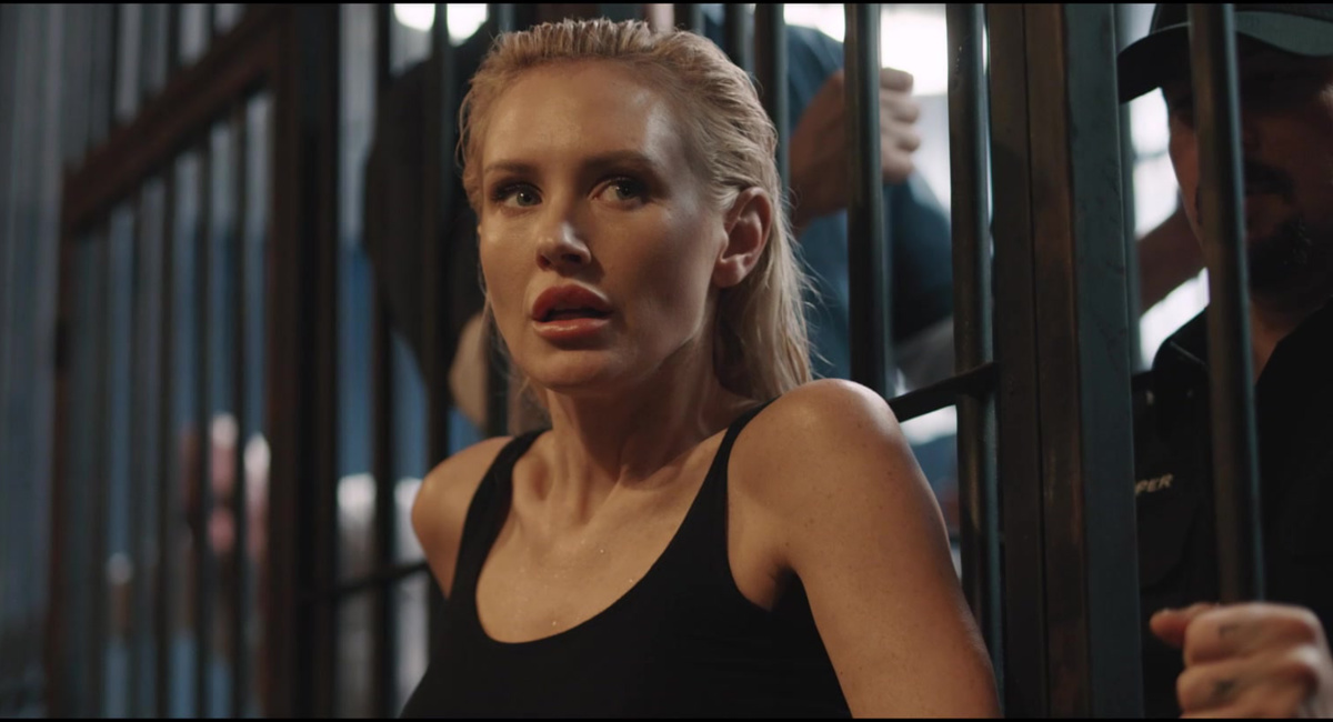 Nicky Whelan as Sheriff Newman in the action thriller, 'The Flood,' a Saban Films release.