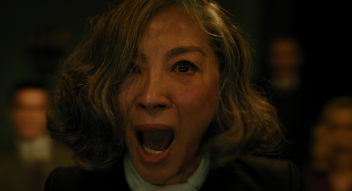 Michelle Yeoh as Mrs. Reynolds in 20th Century Studios' 'A Haunting in Venice.'