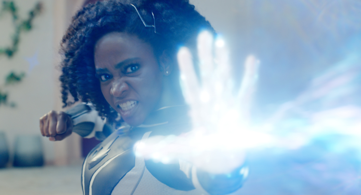 Teyonah Parris as Captain Monica Rambeau in Marvel Studios' 'The Marvels.'