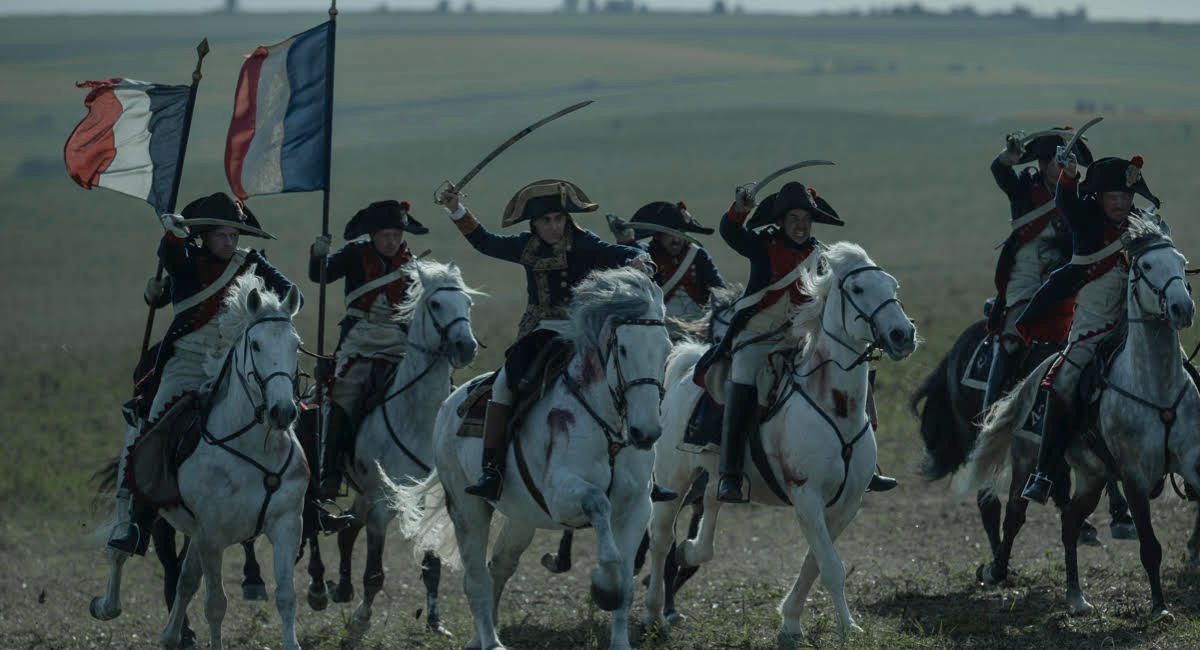 Joaquin Phoenix as Napoleon Bonaparte in director Ridley Scott's 'Napoleon.'
