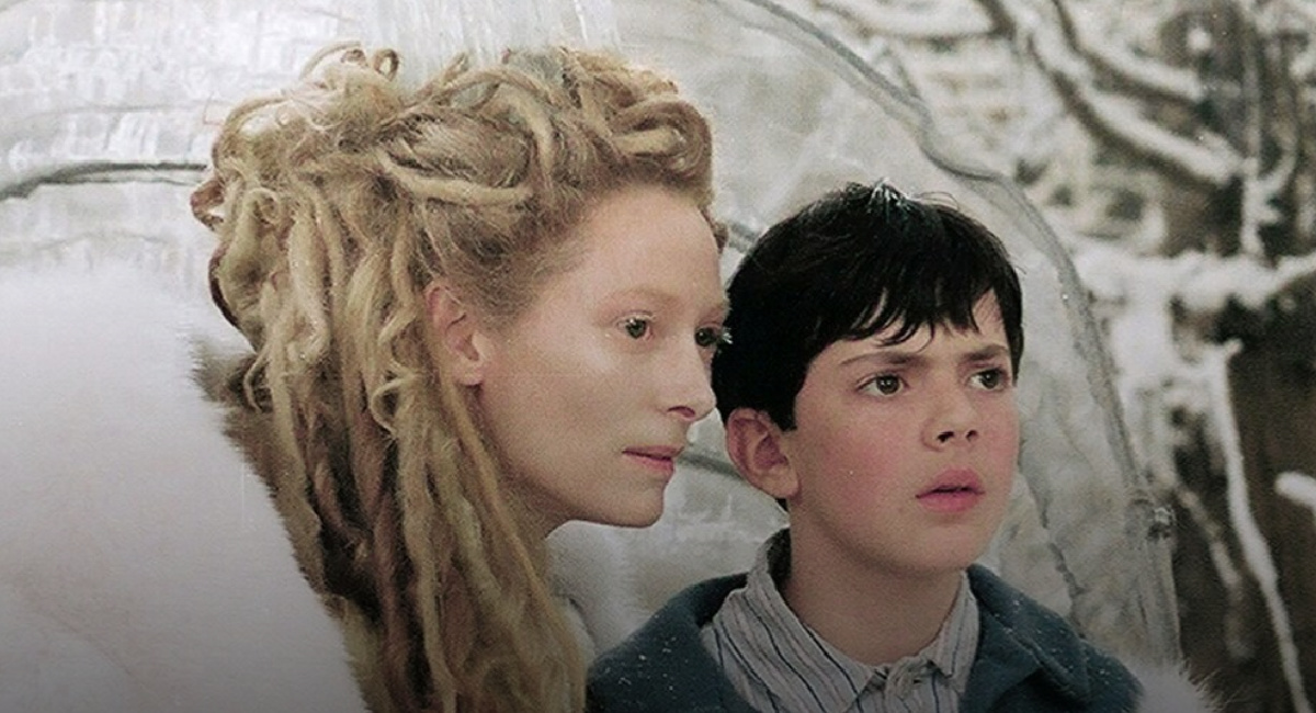 Tilda Swinton and Skandar Keynes in 'The Chronicles of Narnia: The Lion, the Witch and the Wardrobe.'