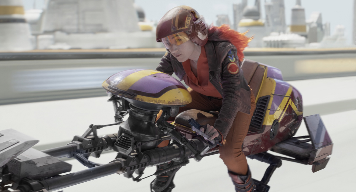 Sabine Wren (Natasha Liu Bordizzo) in Lucasfilm's 'Star Wars: Ahsoka,' exclusively on Disney+.