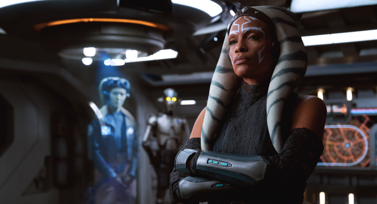 Hera Syndulla (Mary Elizabeth Winstead) and Ahsoka Tano (Rosario Dawson) in Lucasfilm's 'Star Wars: Ahsoka,' exclusively on Disney+.