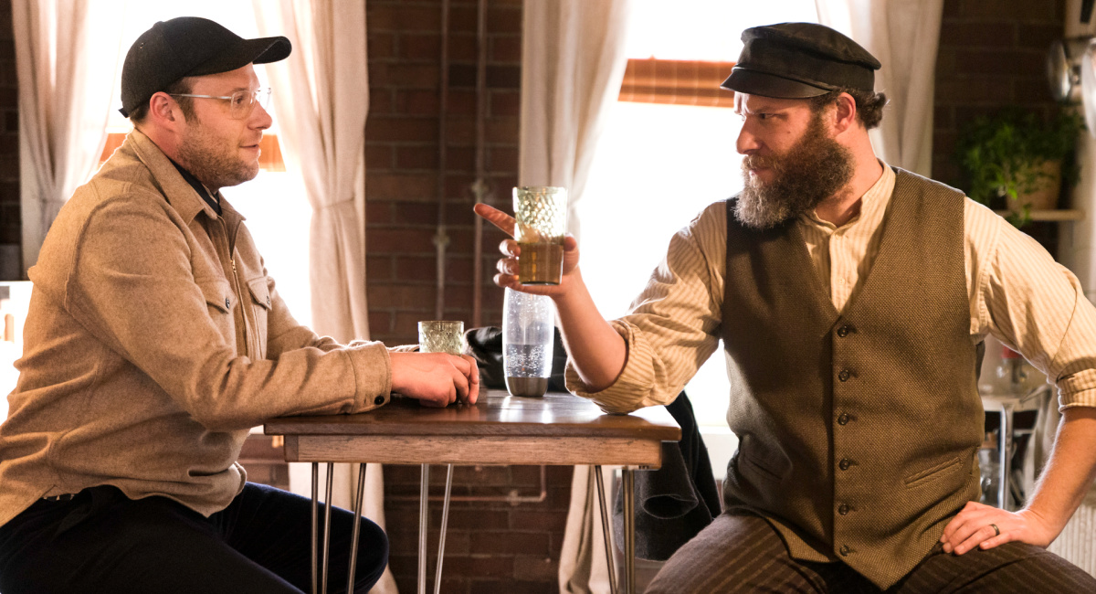 Seth Rogen as Ben Greenbaum and Herschel Greenbaum in HBO Max's 'An American Pickle.'