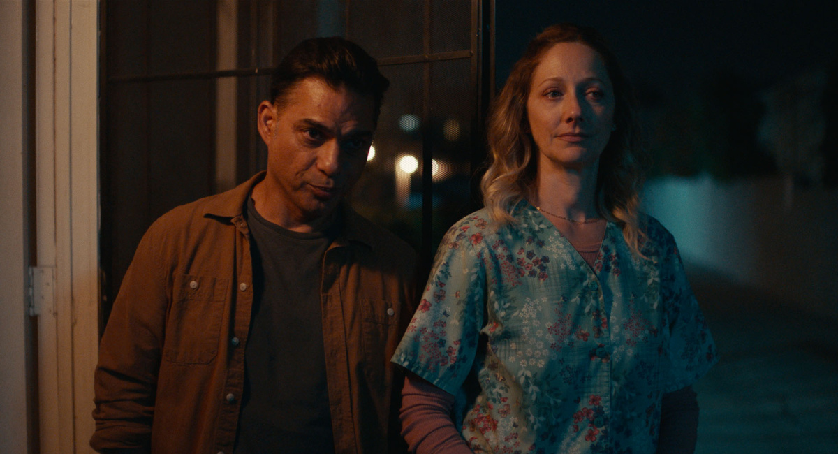 Payman Maadi and Judy Greer in Well Go USA Entertainment’s 'Aporia.'