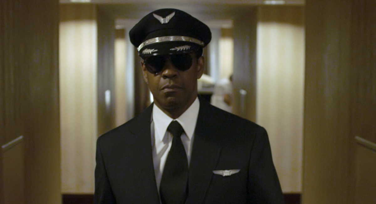 Denzel Washington as Captain William "Whip" Whitaker in 'Flight' from Paramount Pictures.