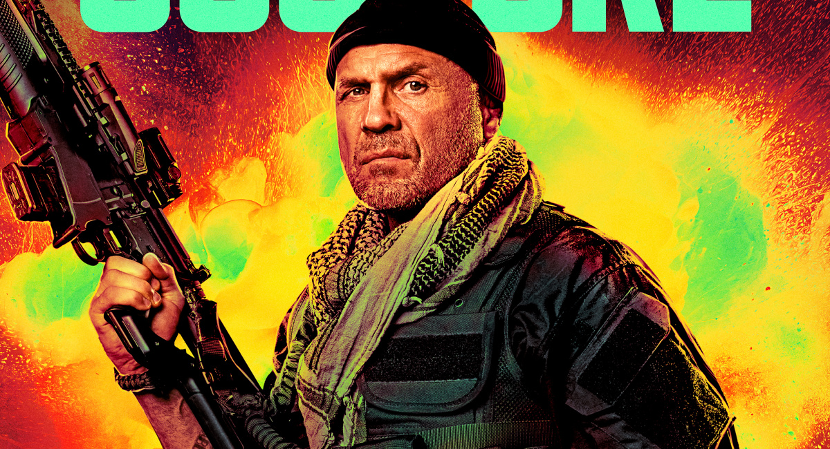 Randy Couture as Toll Road in 'Expend4bles.'