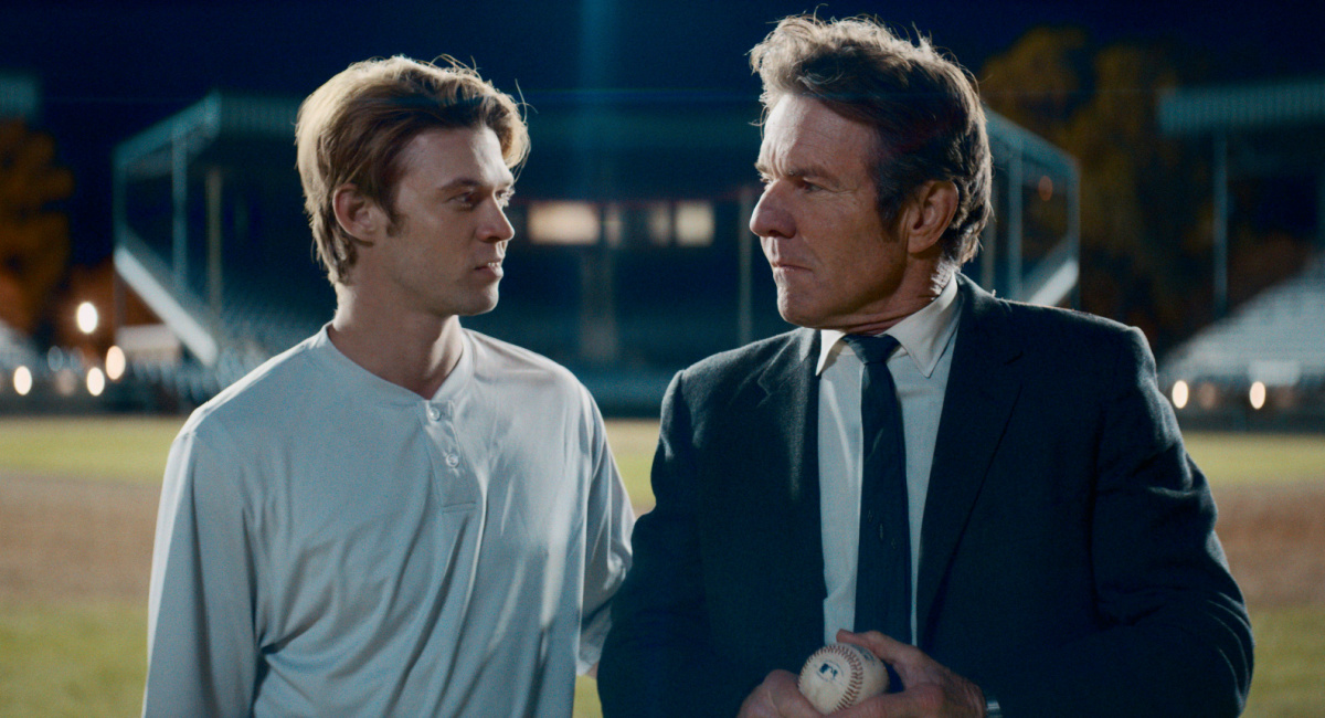 Colin Ford stars as Rickey Hill and Dennis Quaid as Pastor James Hill in 'The Hill,' a Briarcliff Entertainment release.