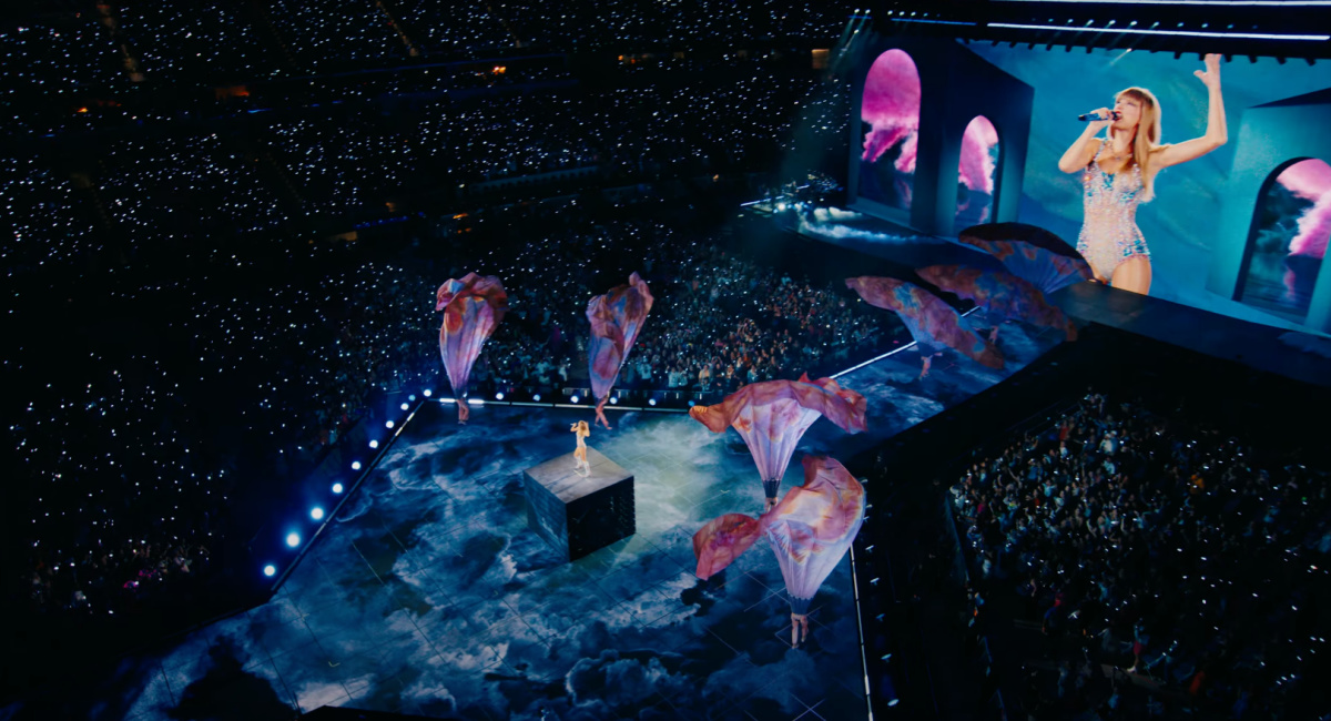 Scene from 'Taylor Swift: The Eras Tour Movie.'
