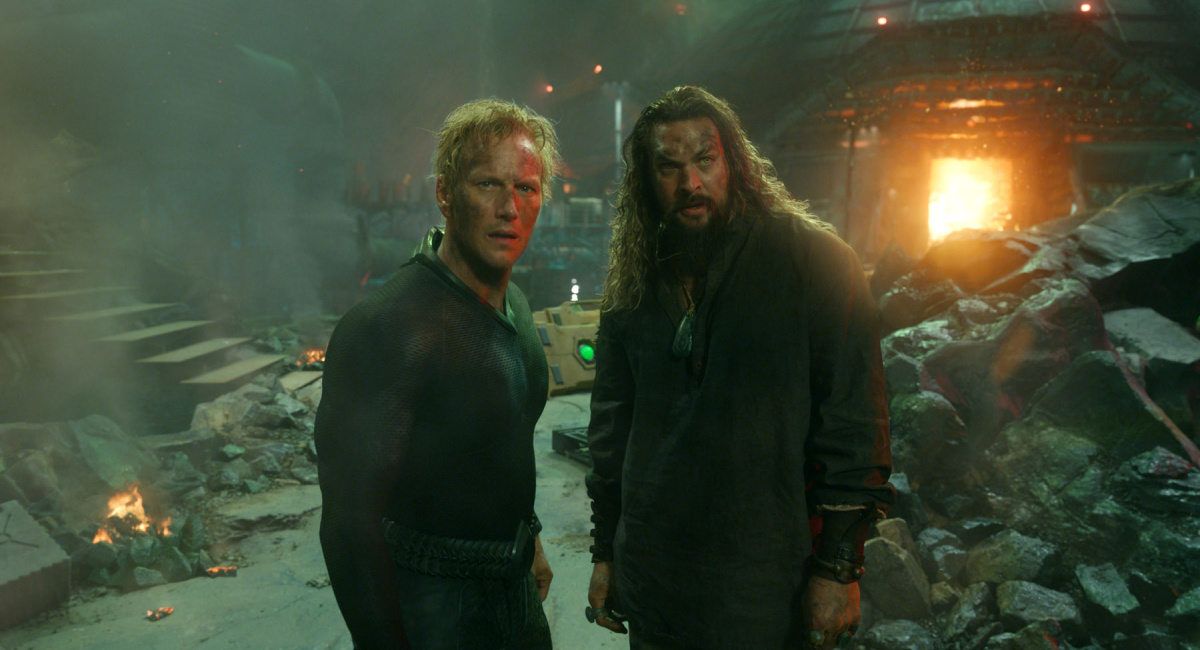 Patrick Wilson as Orm and Jason Momoa as Aquaman in Warner Bros. Pictures’ action adventure “Aquaman and the Lost Kingdom,” a Warner Bros. Pictures release.