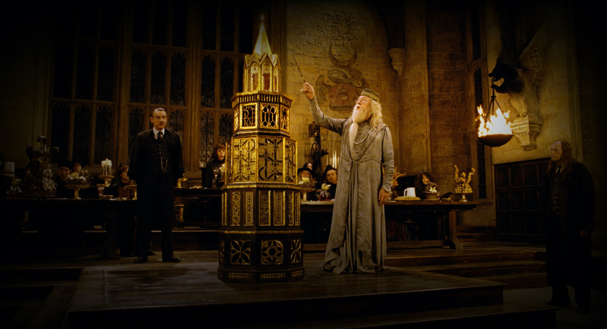 Michael Gambon as Albus Dumbledore in 'Harry Potter and the Goblet of Fire.'