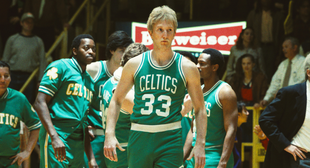 Sean Patrick Small as Larry Bird in HBO's 'Winning Time: The Rise of the Lakers Dynasty.'