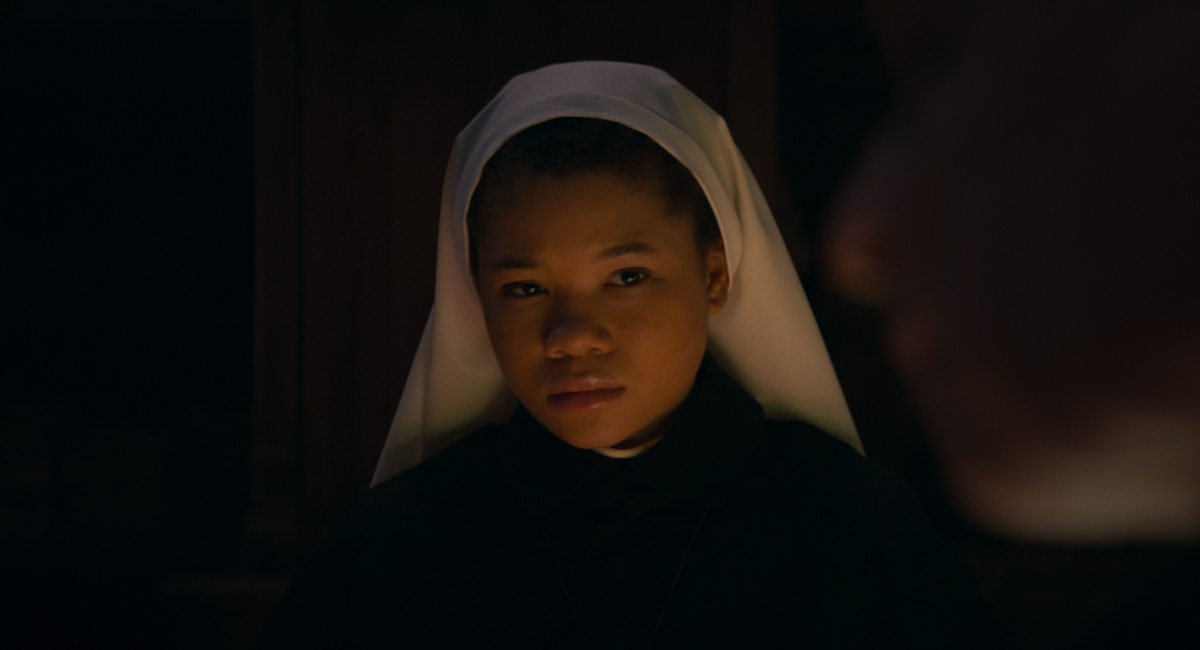 Storm Reid as Sister Debra in New Line Cinema's horror thriller 'The Nun II,' a Warner Bros. Pictures release.