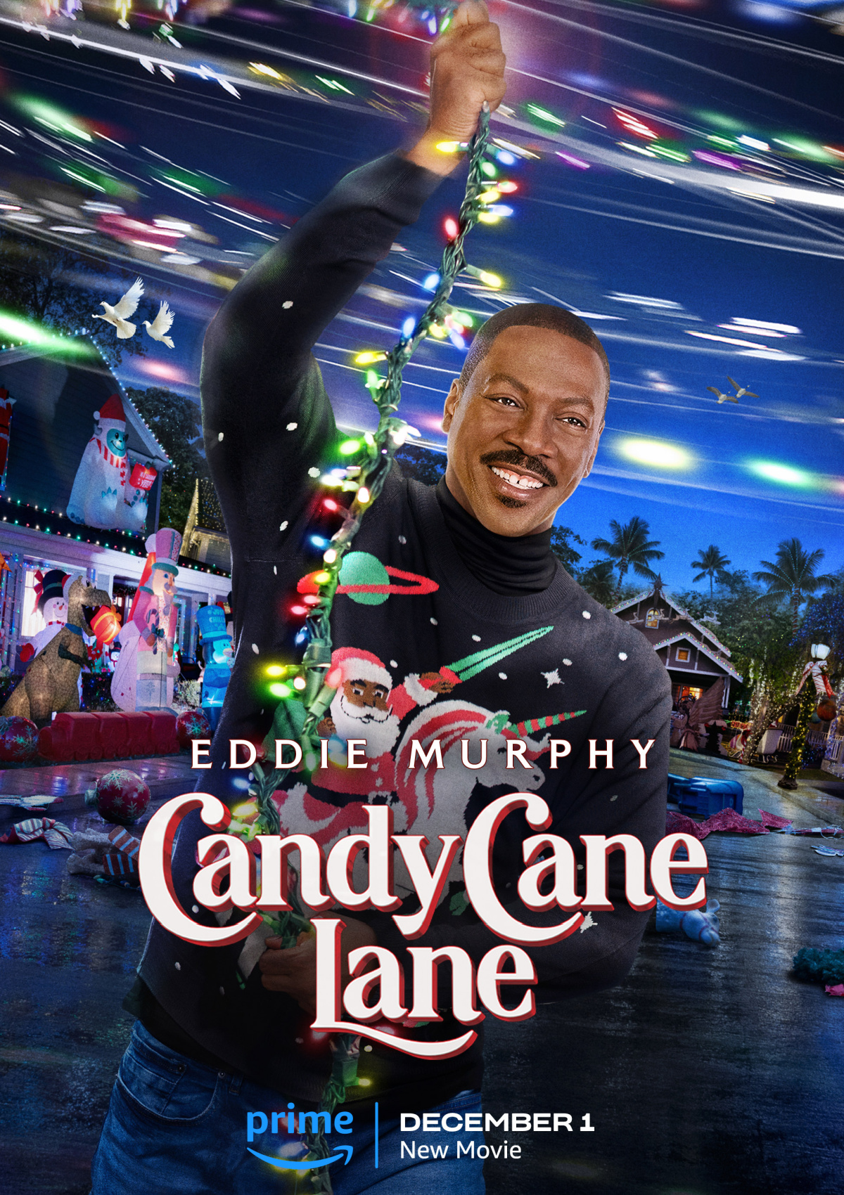 'Candy Cane Lane' starring Eddie Murphy premieres on Prime Video on December 1st.