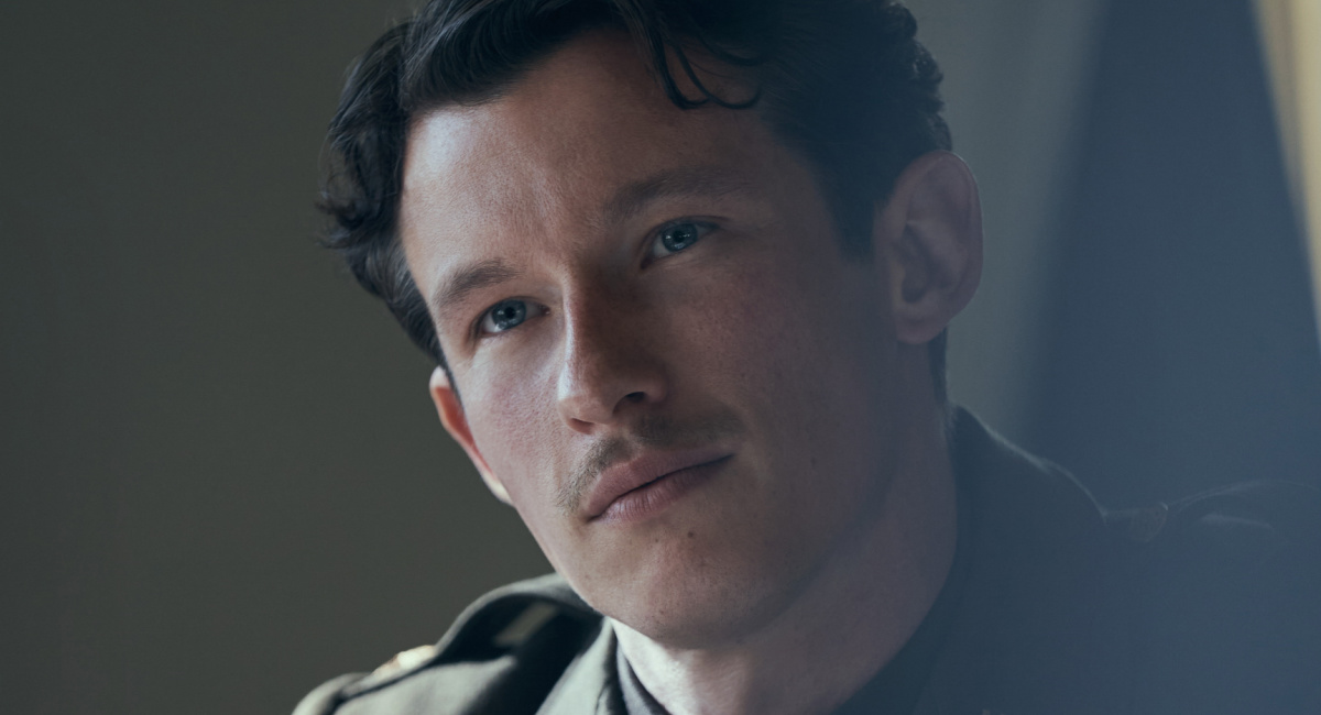 Callum Turner in 'Masters of the Air,' premiering January 26, 2024 on Apple TV+.