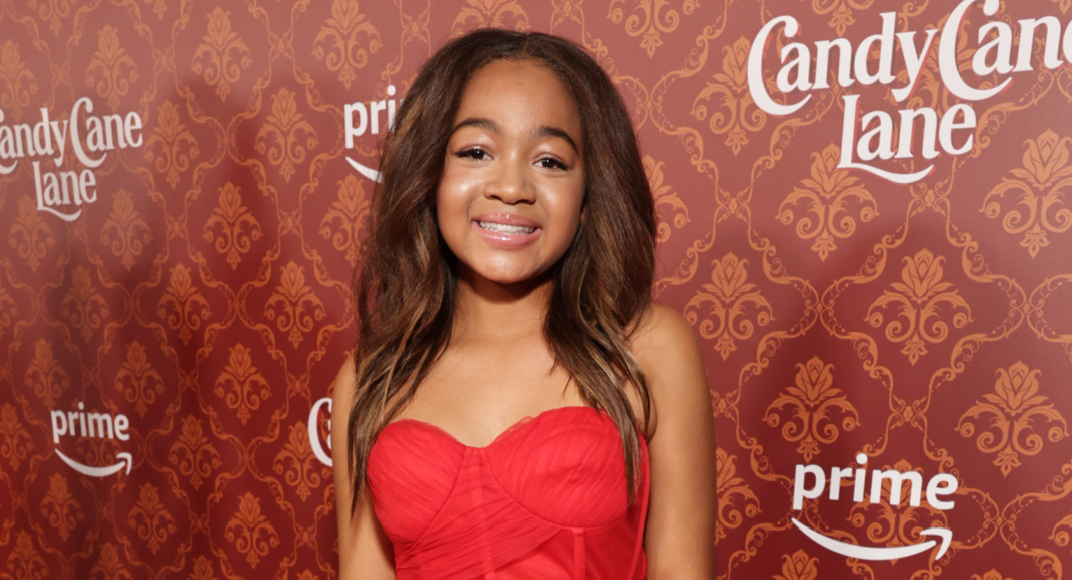 Madison Thomas attends Amazon Studios 'Candy Cane Lane' World Premiere in Los Angeles on Nov 28, 2023.