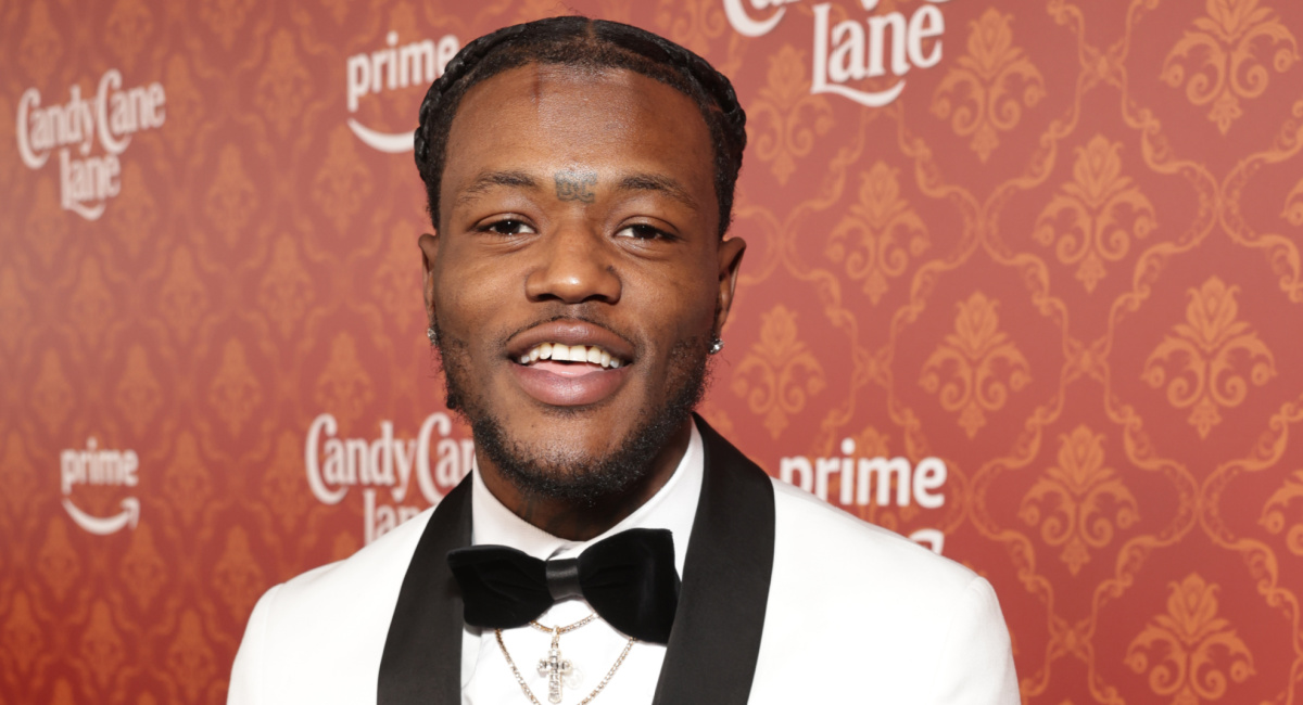 D.C. Young Fly attends Amazon Studios Candy 'Cane Lane World' Premiere in Los Angeles on Nov 28, 2023.