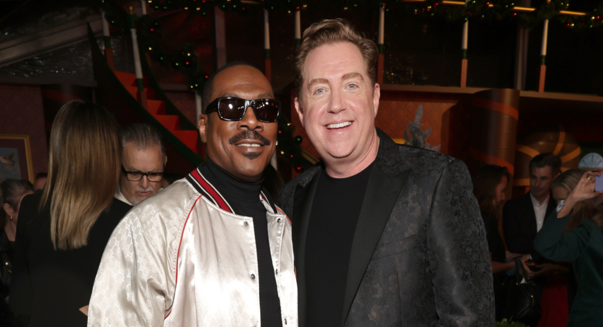 Eddie Murphy and Kelly Younger attend Amazon Studios 'Candy Cane Lane' World Premiere in Los Angeles on Nov 28, 2023.