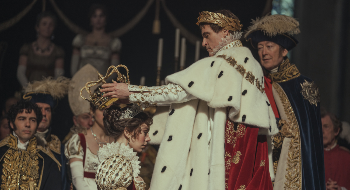 Vanessa Kirby and Joaquin Phoenix in 'Napoleon,' premiering in theaters around the world on November 22, 2023.