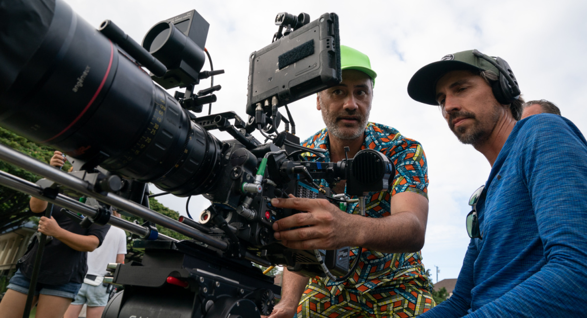 Taika Waititi on the set of 'Next Goal Wins.'