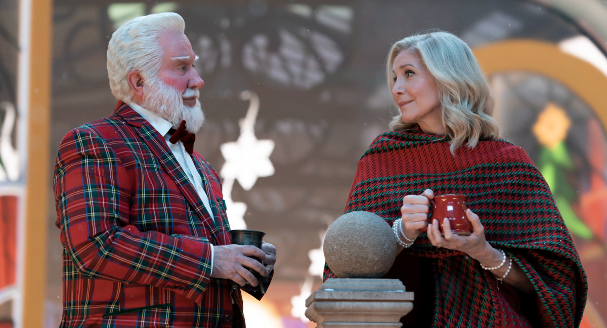 Tim Allen and Elizabeth Mitchell in Disney+'s 'The Santa Clauses' Season 2.