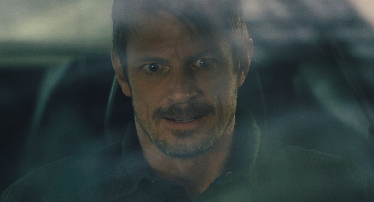 Joel Kinnaman as Godlock in 'Silent Night.'