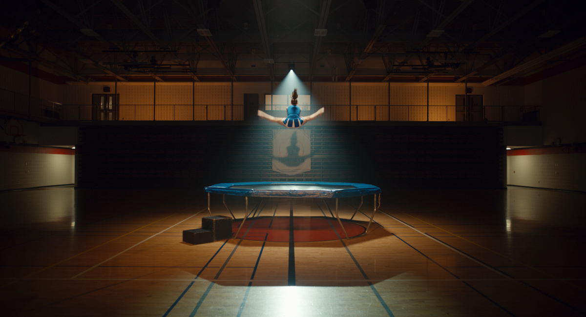 Cheerleader on the trampoline in 'Thanksgiving' from TriStar Pictures and Spyglass Media Group, LLC Thanksgiving.