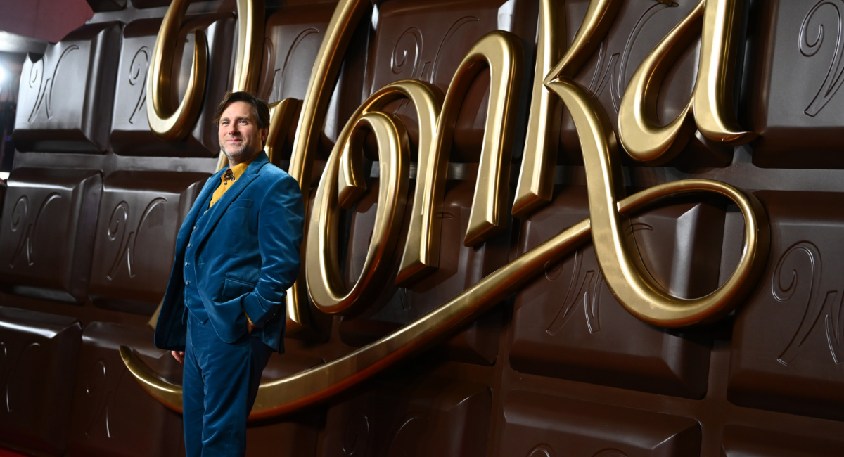 Director Paul King at the London World Premiere of 'Wonka.'